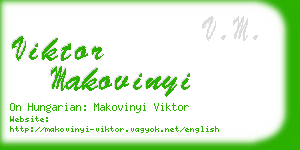 viktor makovinyi business card